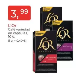 l'or - Café Variedad En Cápsulas