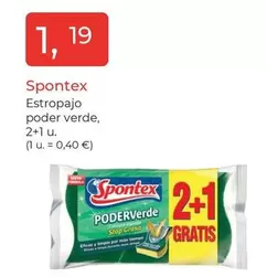 Spontex -  Estropajo Poder Verde