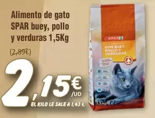 Spar - Alimento De Gato Buey, Pollo Y Verduras