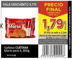 Cuétara - Galletas Maria Pack-4
