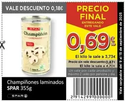 Spar - Champinones Laminados