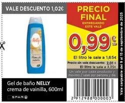 Nelly - Gel De Bano Crema De Vainilla