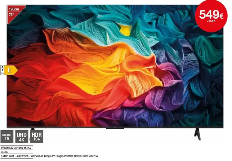 TCL - Tv Uhd Uhd 4k 65l