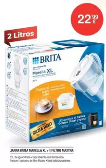 Brita - Jarra Xl + 1 Filtro Maxtra