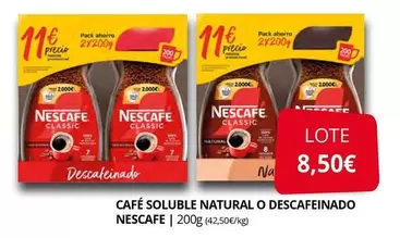 Nescafé - Cafe Soluble Natural O Descafeinado