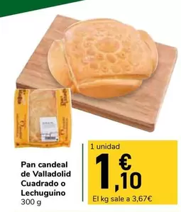 Pan Candeal De Valladolid Cuadrado O Lechuguino