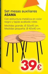 Set Mesas Auxiliares Asama