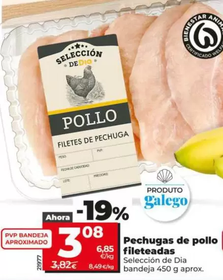 Seleccion De Dia - Pechugas De Pollo Fileteadas 
