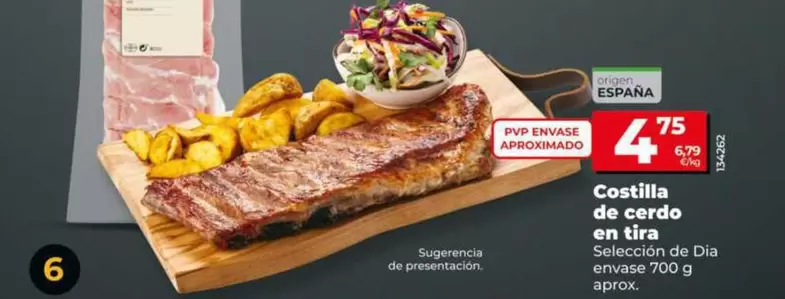 Seleccion De Dia - Costilla De Cerdo En Tira