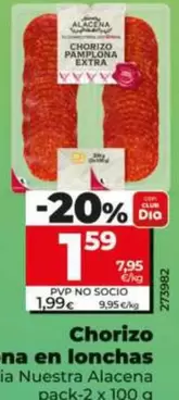 Dia Nuestra Alacena - Chorizo Pamplona En Lonchas 