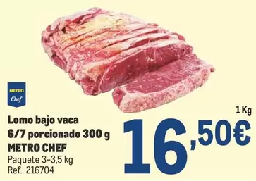 makro - Chef Lomo Bajo Vaca 6/7 Porcionado