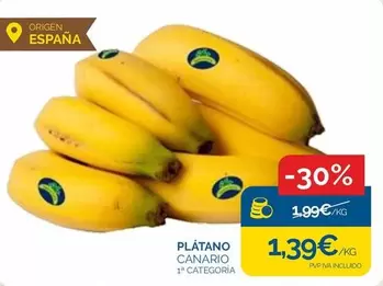 origen - Plátano Canario