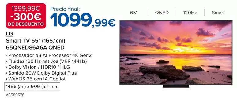 LG - Smart Tv 65" (its6m) 65OAeda6a0 QNED