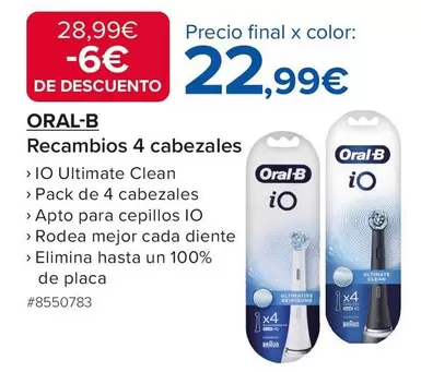 Oral B - Recambios 4 Cabezales