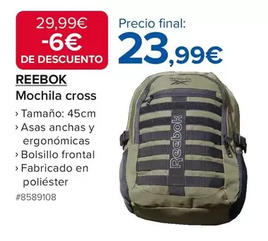 Reebok - Mochila Cross