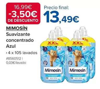Mimosín - Suavizante Concentrado Azul
