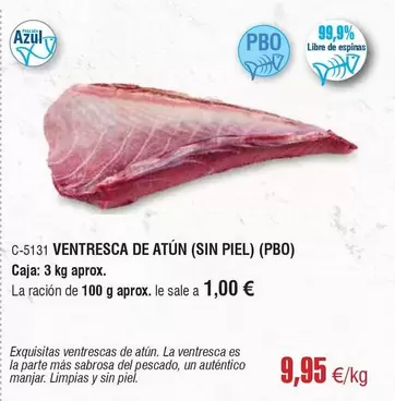 Ventresca De Atun (sin Piel) (PBO)