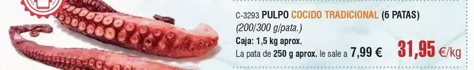 Pulpo Cocido Tradicional