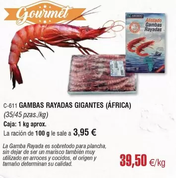 Gourmet - Gambas Rayadas Gigantes (africa)