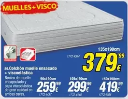 Colchon Muelle Ensacado + Viscoelastica