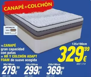 Blanco - Canape + Colchon