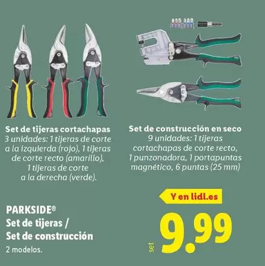 Parkside - Set De Tijeras/Set De Construccion
