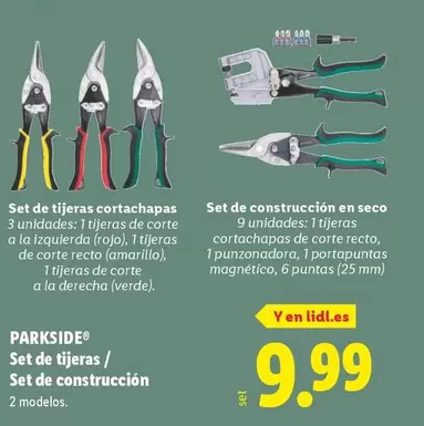 Parkside - Set De Tijeras / Set De Construccion