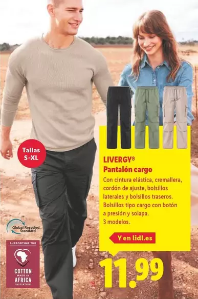 Livergy - Pantalon Cargo