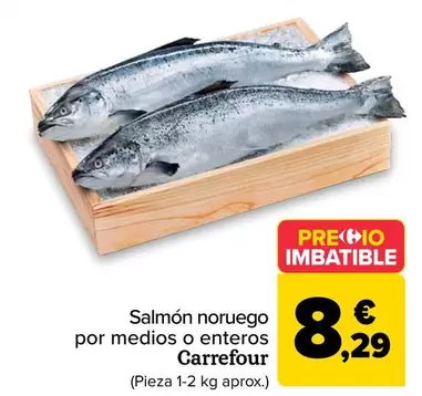 carrefour - Salmón Noruego Por Medios O Enteros