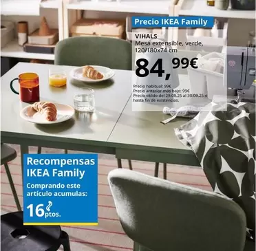 Vihals - Mesa Extensible, Verde