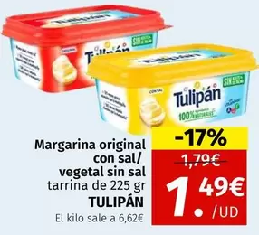 Tulipán - Margarina Original Con Sal/ Vegetal Sin Sal 