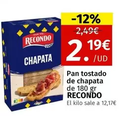 Recondo - Pan Tostado De Chapata
