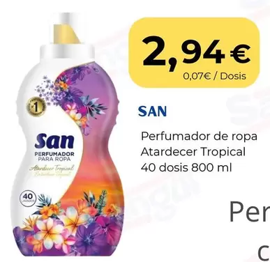 San - Perfumador De Ropa Atardecer Tropical