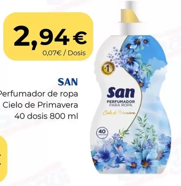 San - Perfumador De Ropa Cielo De Primavera