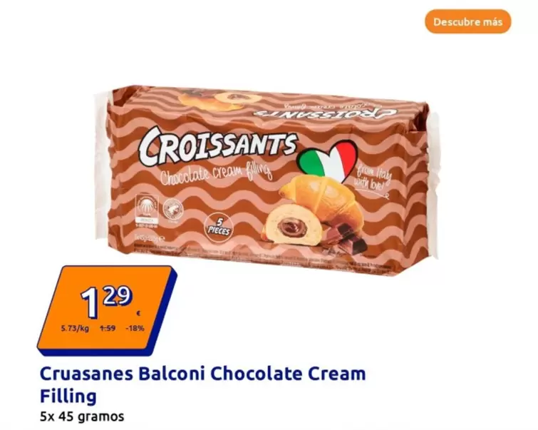 Balconi - Cruasanes Chocolate Cream Filling 