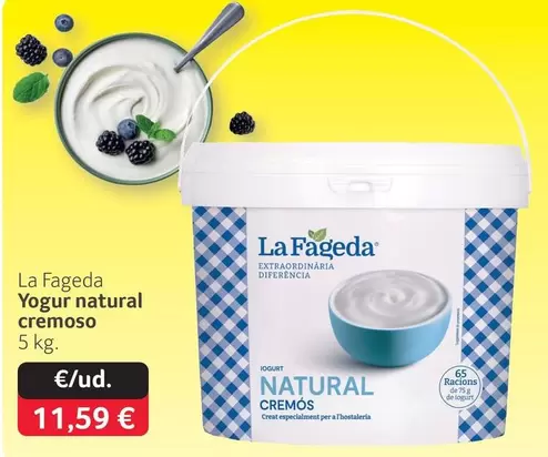 La Fageda - Yogur Natural Cremoso