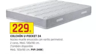 Colchón U-pocket 24