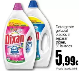 Dixan - Detergente Gel Azul O Adiós Al Separar 