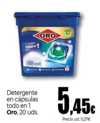 Oro - Detergente En Capsulas Todo En 1