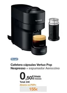 Nespresso - Cafetera Cápsulas Vertuo Pop