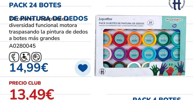 Juguettos - Pack 24 Botes De Pintura De Desos