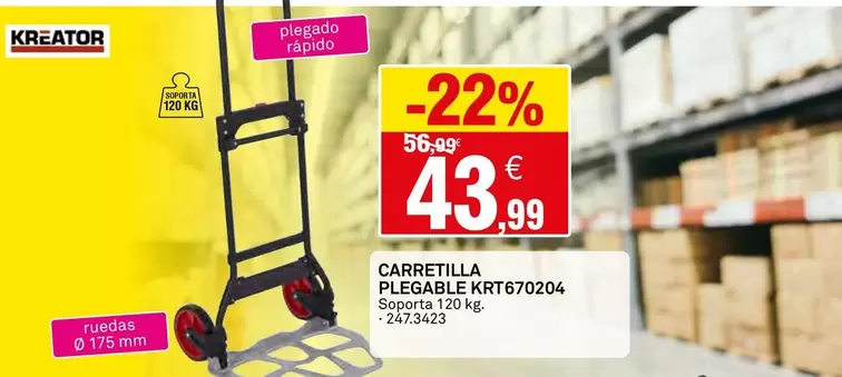 Kreator - Carretilla Plegable Krt670204
