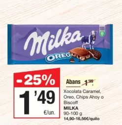 Milka - Xocolata Caramel, Oreo, Chips Ahoy O Biscoff