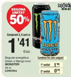 mango - Beguda Energètica Green O Mango Loco