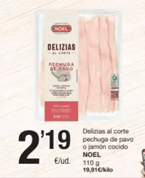 Noel - Delizias Al Corte Pechuga De Pavo O Jamon Cocido