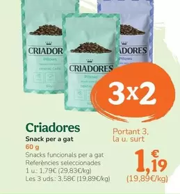 Criadores - Snack Para Gato
