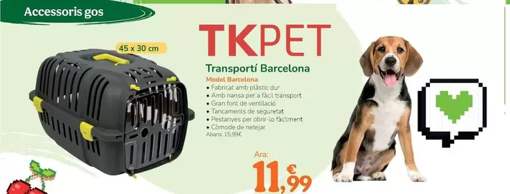 Tk-Pet - Transportín Barcelona