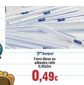 sadipal - Forro Libros No Adhesivos Rollo