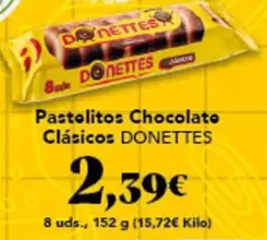 Donettes - Pastelitos Chocolate Clasicos