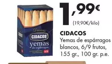 Cidacos - Yemas De Esparragos Blancos, 6/9 Frutos